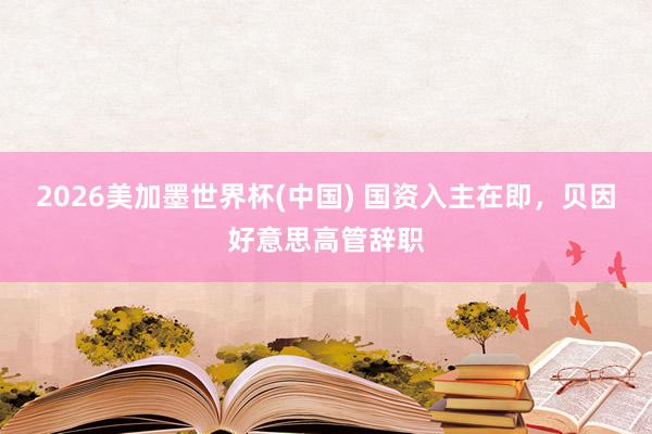 2026美加墨世界杯(中國) 國資入主在即，貝因好意思高管辭