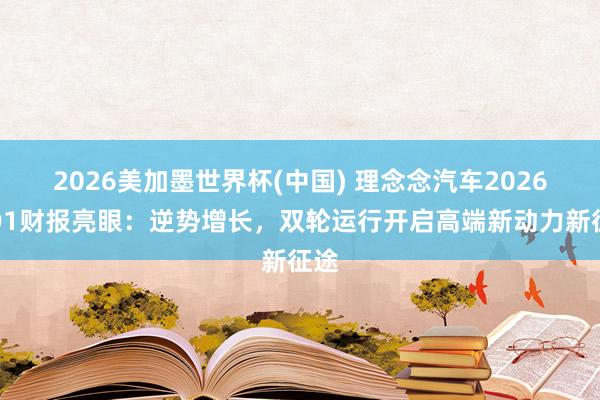 2026美加墨世界杯(中國) 理念念汽車2026年Q1財報亮